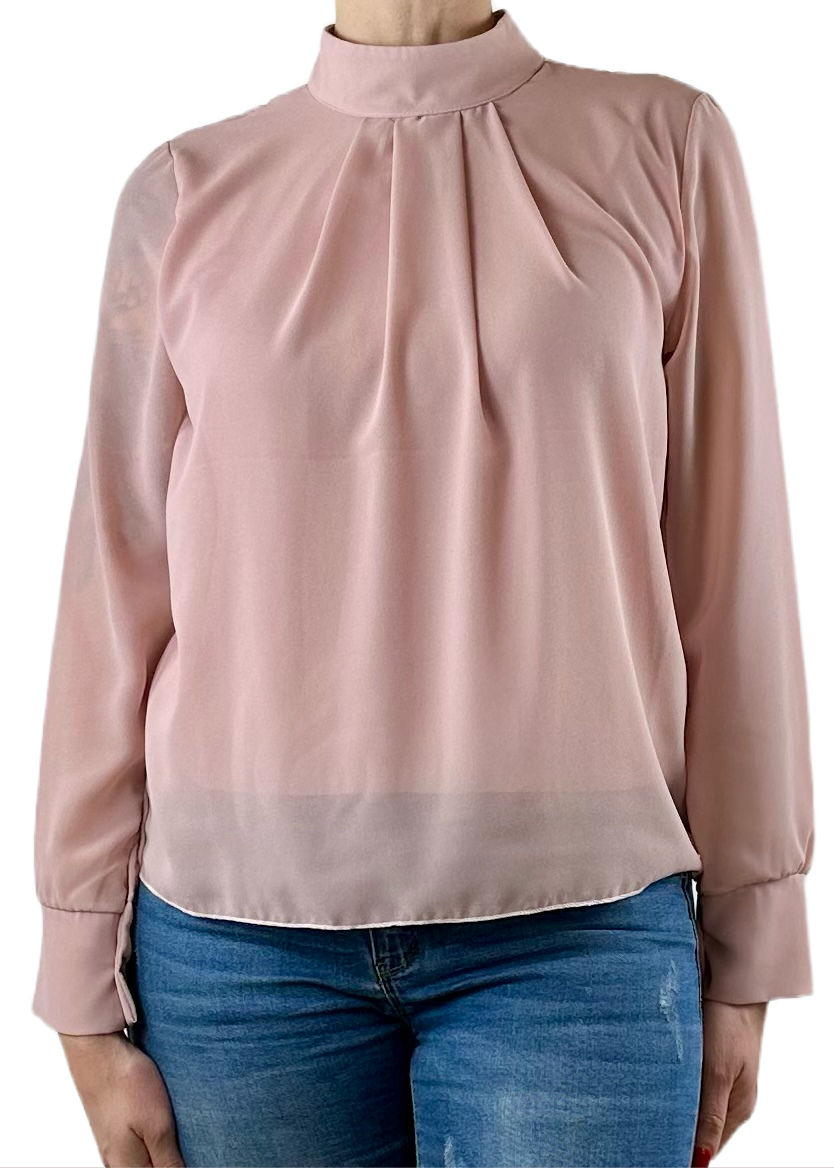 CAMICIA GEORGETTE ROSA