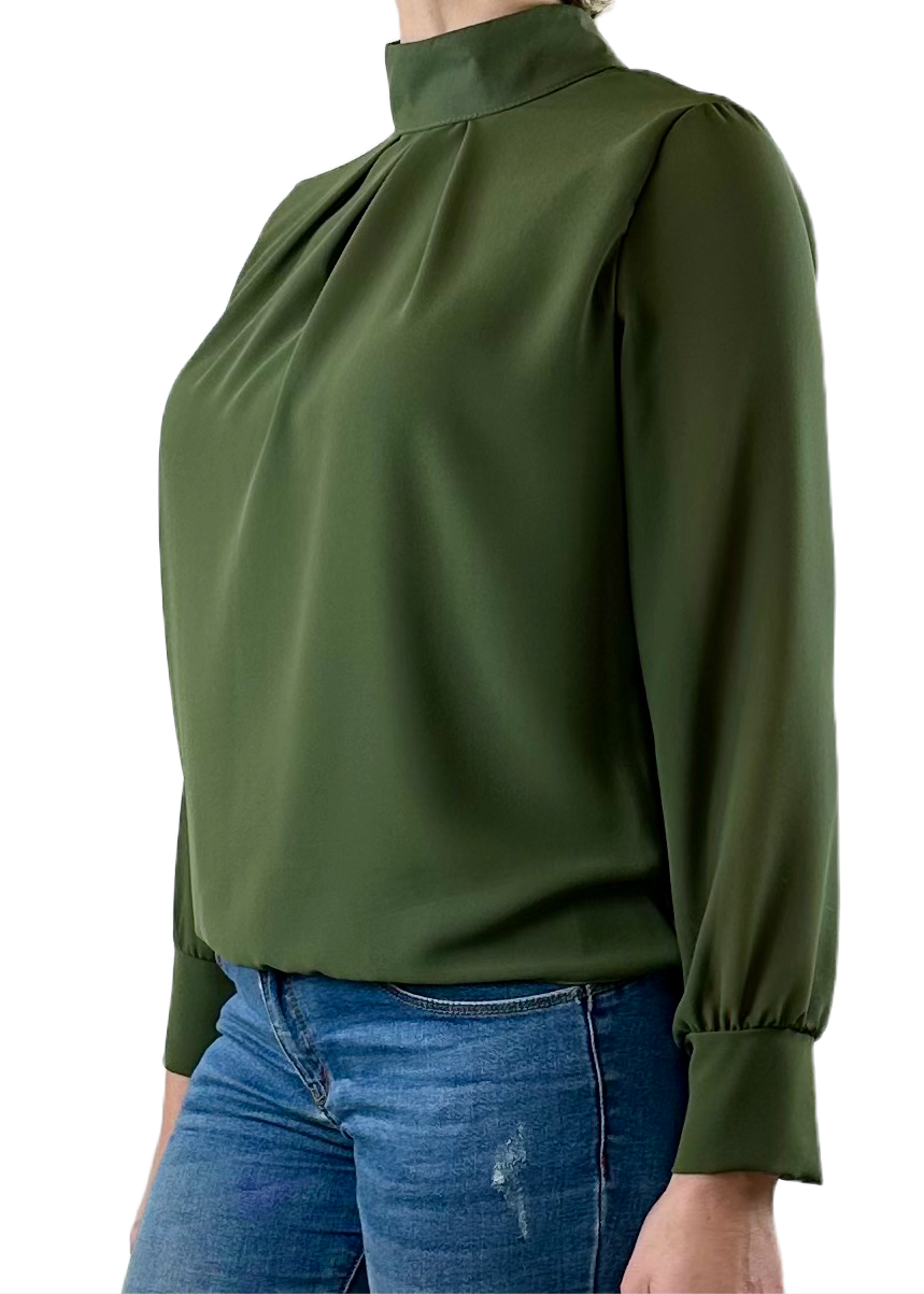 CAMICIA GEORGETTE VERDE