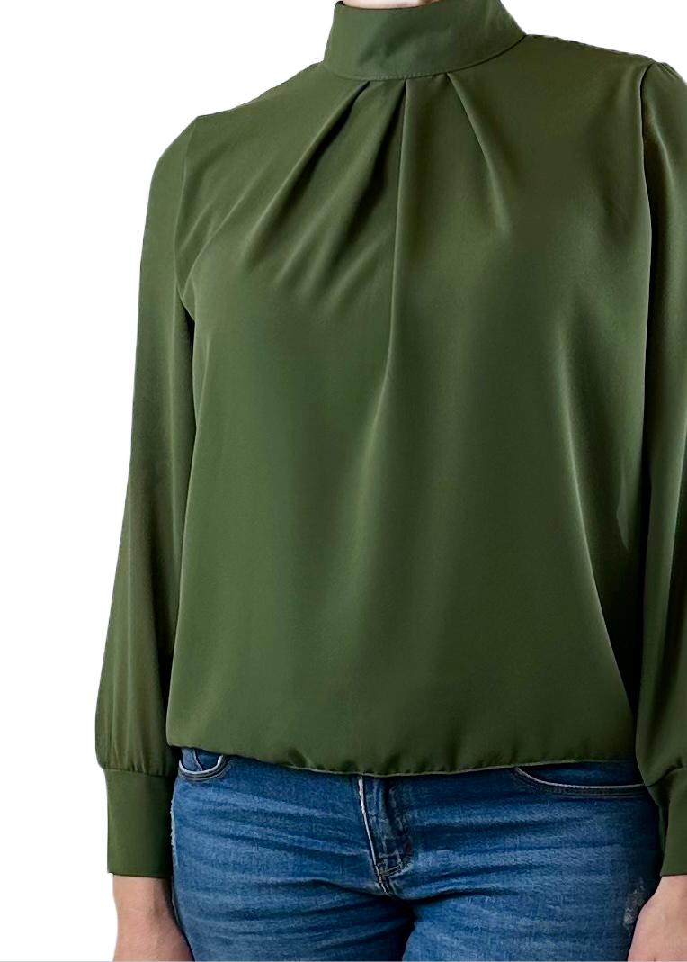 CAMICIA GEORGETTE VERDE