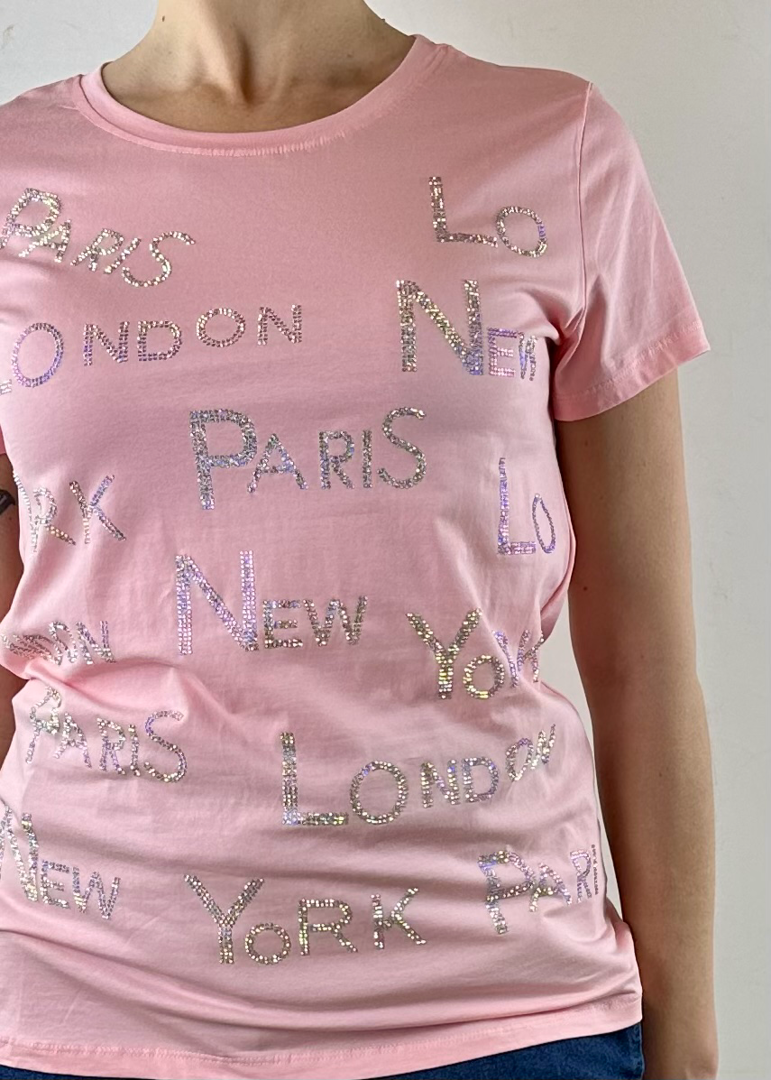 CITIES T-SHIRT ROSA