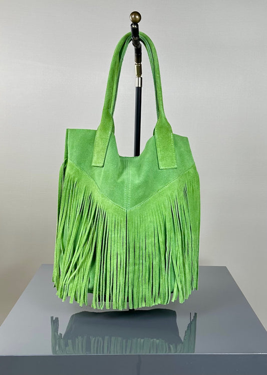 BORSA FRANGE GREEN