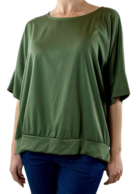 MAGLIA MAXI TOP VERDE