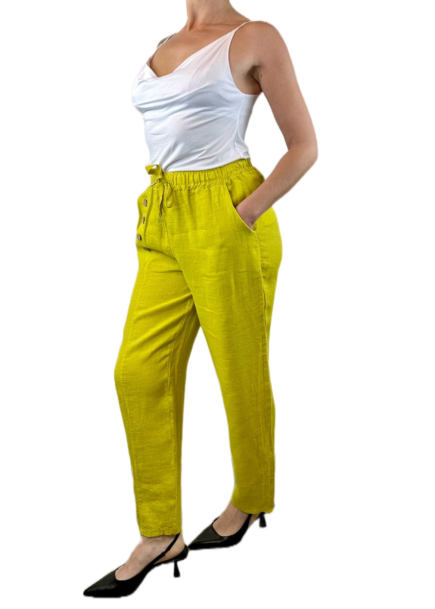 PANTALONE  CON BOTTONI CEDRO