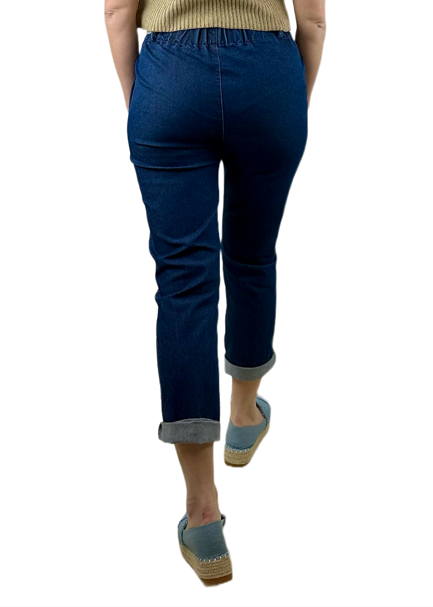 PANTALONI DENIM CON CINTURA