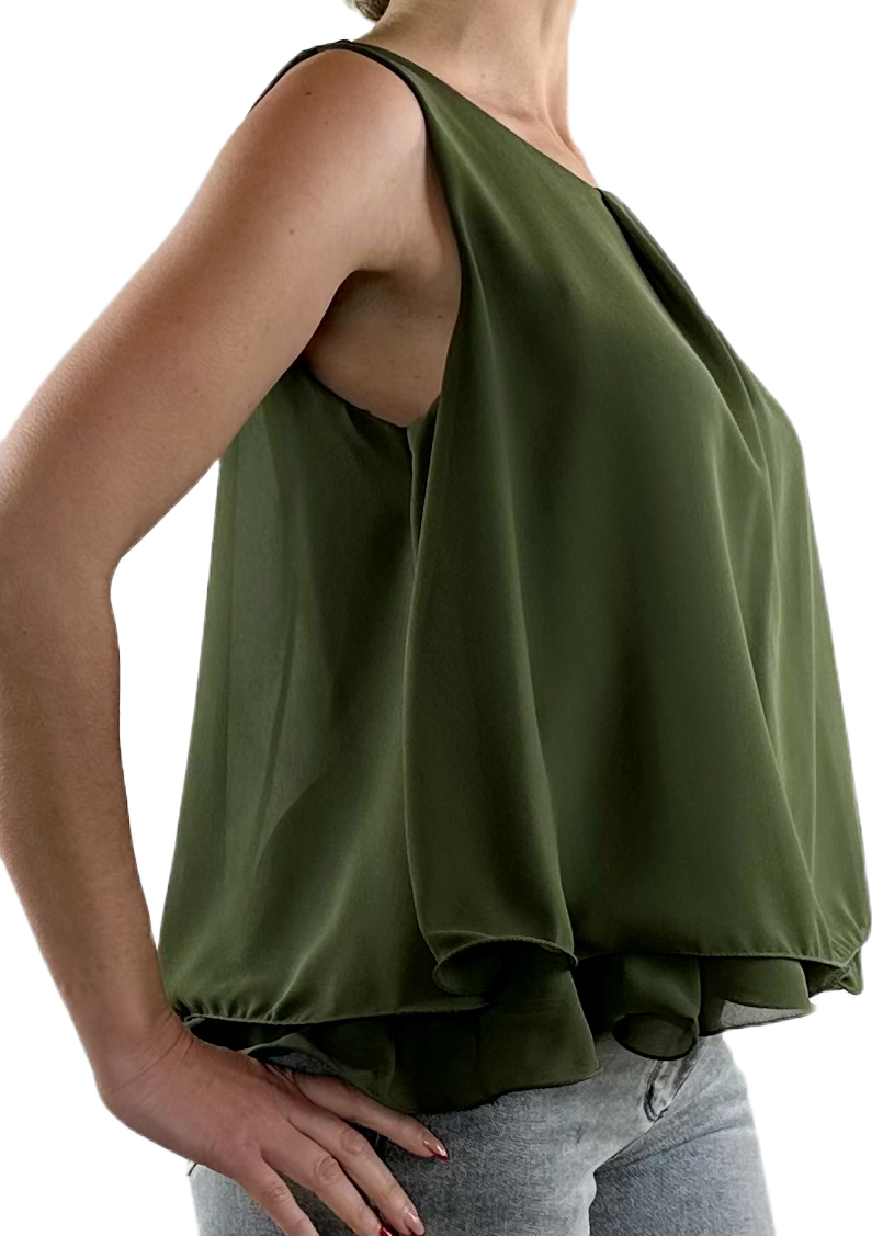 TOP CHIFFON VERDE