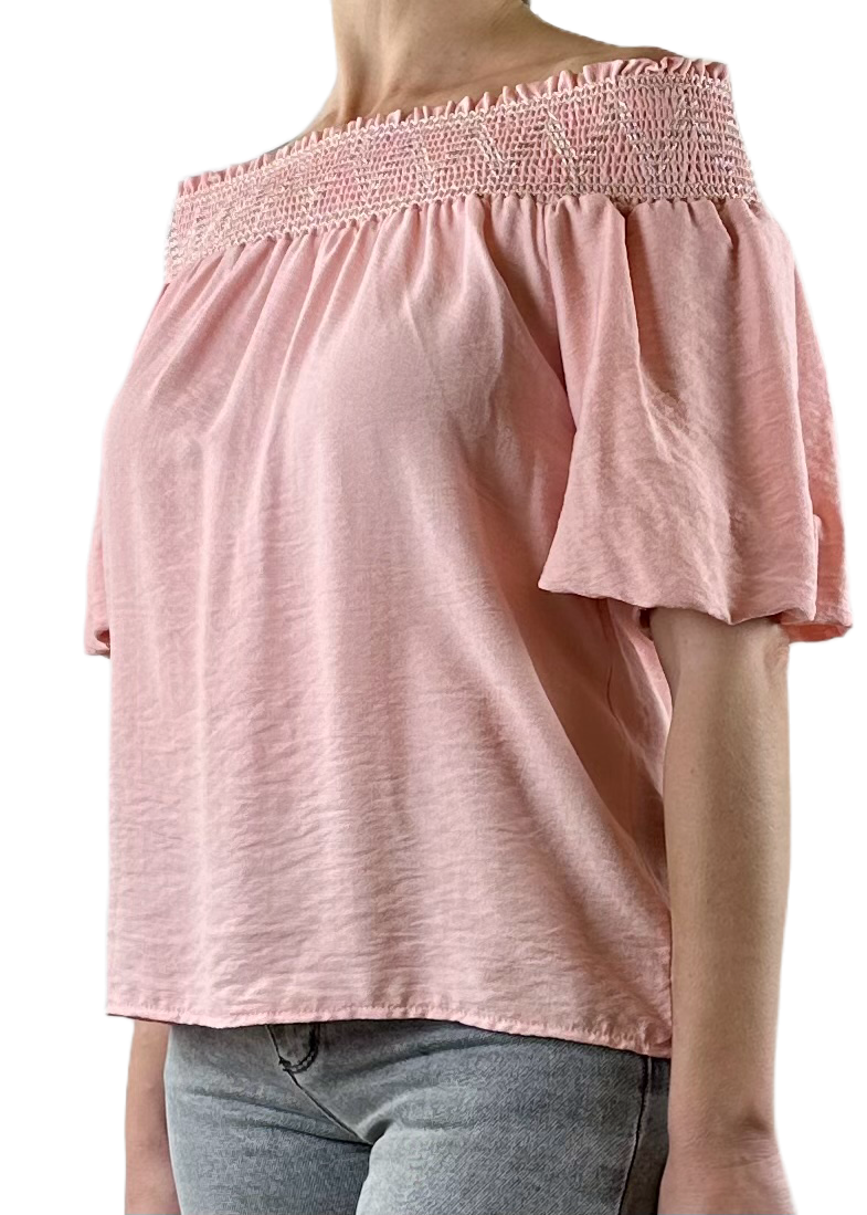 TOP SPALLE SCOPERTE ROSA