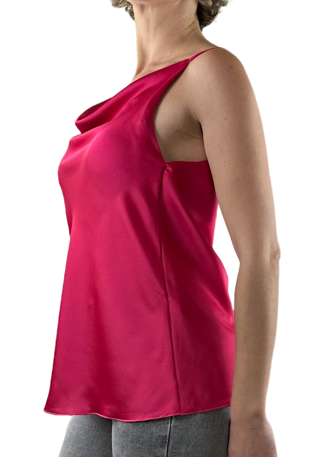 TOP SPALLINE SOTTILI FUCSIA