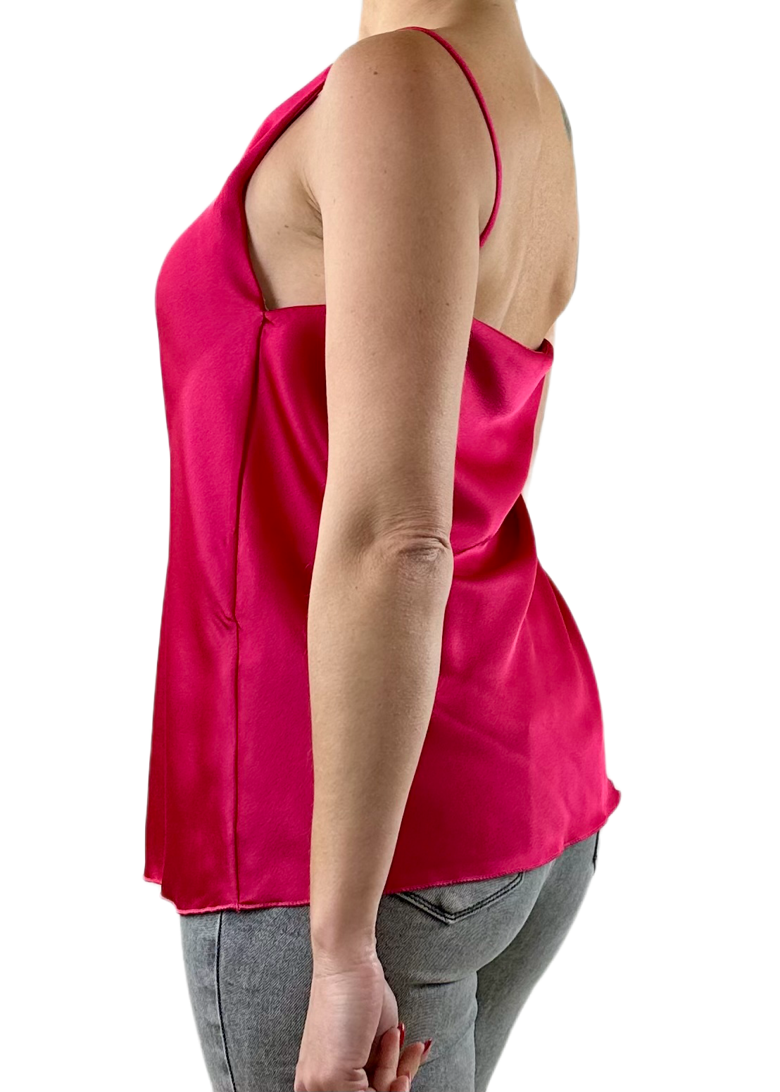 TOP SPALLINE SOTTILI FUCSIA