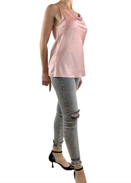 TOP SPALLINE SOTTILI  ROSA