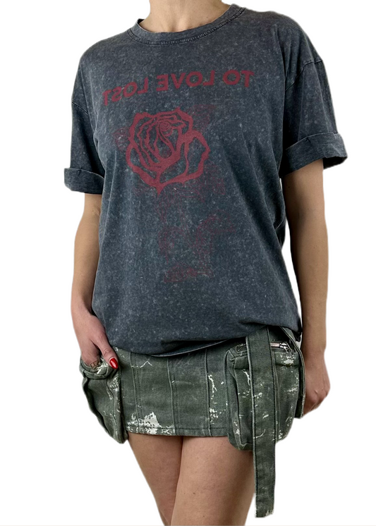 T SHIRT RED ROSE