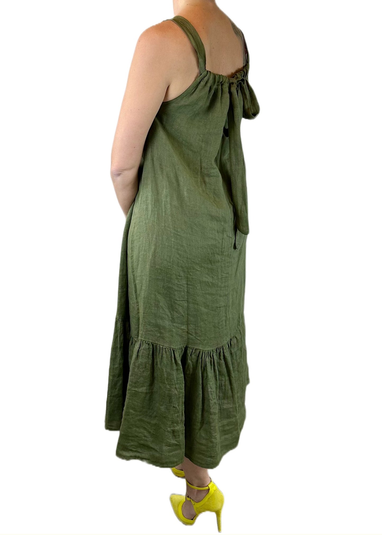 VESTITO FIOCCO VERDE